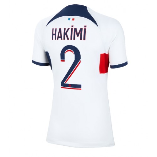 Maillot de foot Paris Saint-Germain Achraf Hakimi #2 Extérieur Femmes 2023-24 Manches Courte